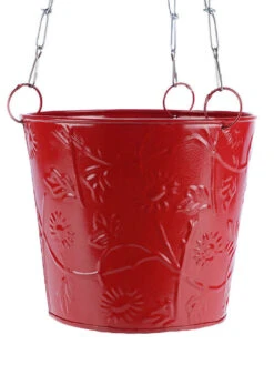 Hanging Bucket Red -EcoHaven Shop GG HBR 2