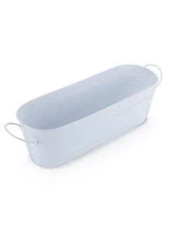 Oval Planter Large White -EcoHaven Shop GG OLW 1