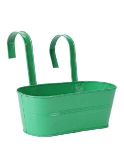 Oval Railing Planter Big Green -EcoHaven Shop GG ORBG 1