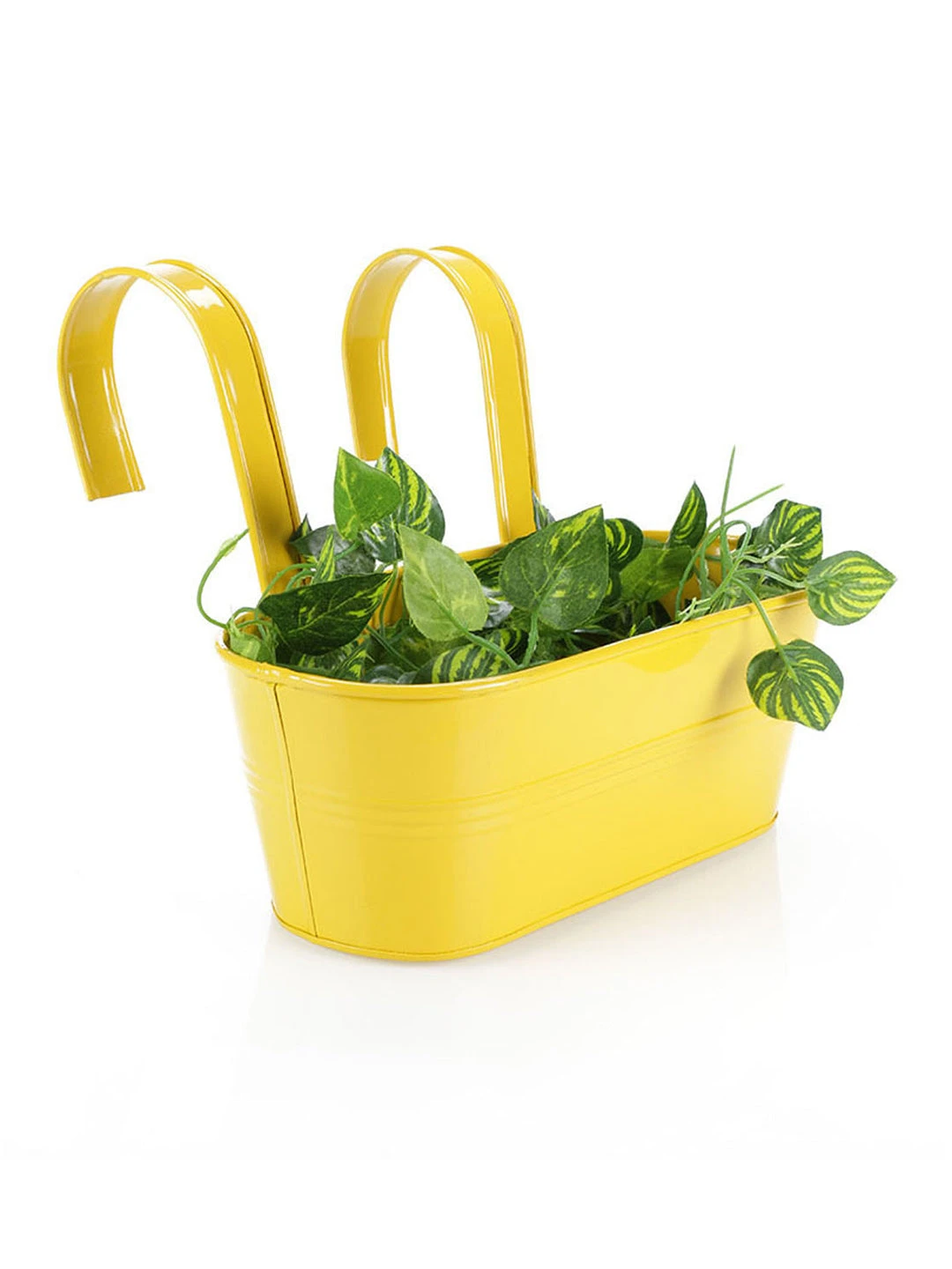 Oval Railing Planter Big Yellow 2 Oval Railing Planter Big Yellow - Image 2