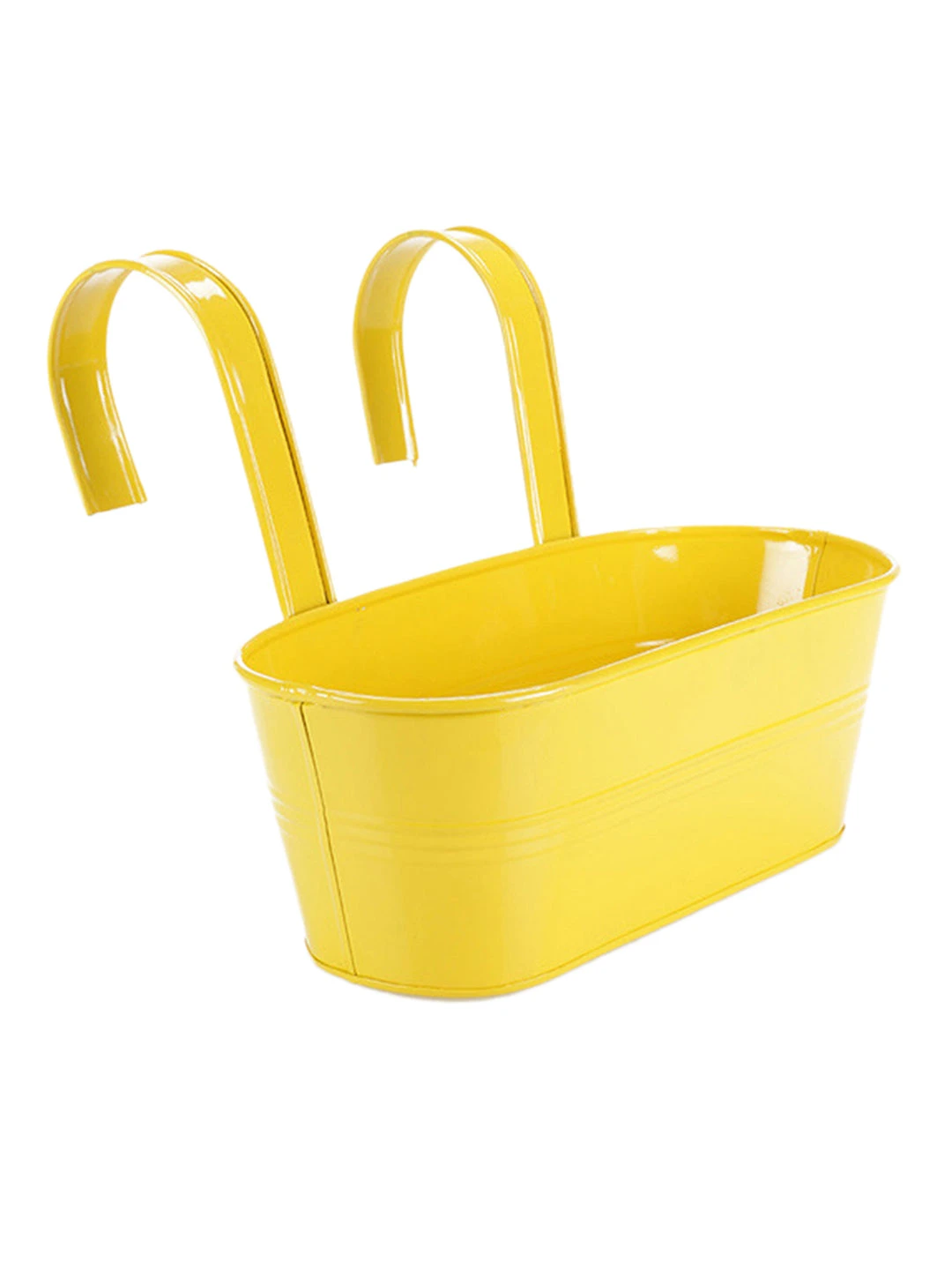 Oval Railing Planter Big Yellow 3 Oval Railing Planter Big Yellow - Image 3