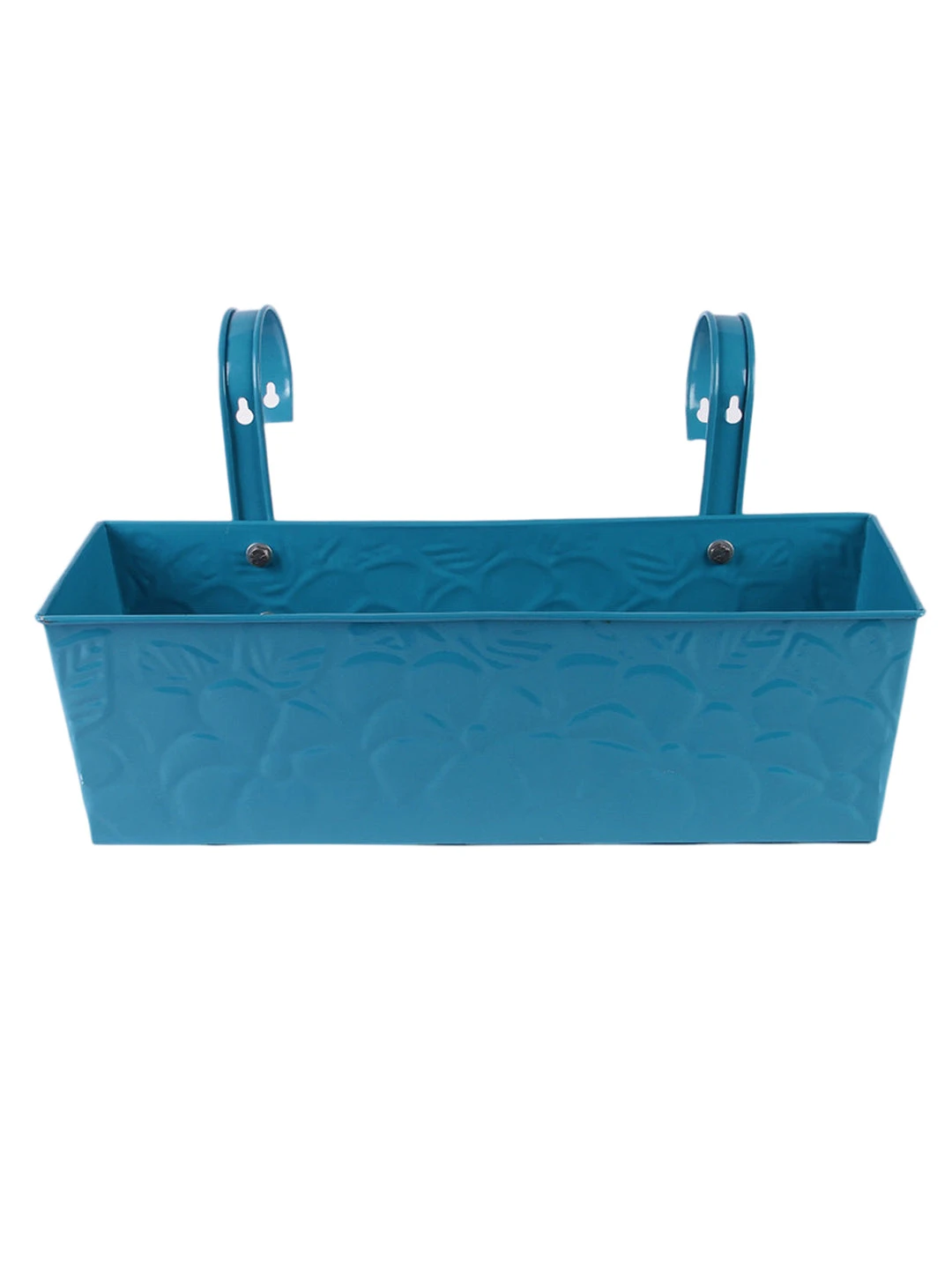 Embossed Rectangular Pot Blue 2 Embossed Rectangular Pot Blue - Image 2