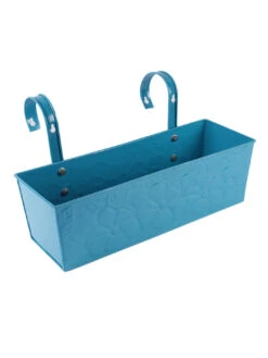 Embossed Rectangular Pot Blue 5 Embossed Rectangular Pot Blue -EcoHaven Shop GG RTB 3