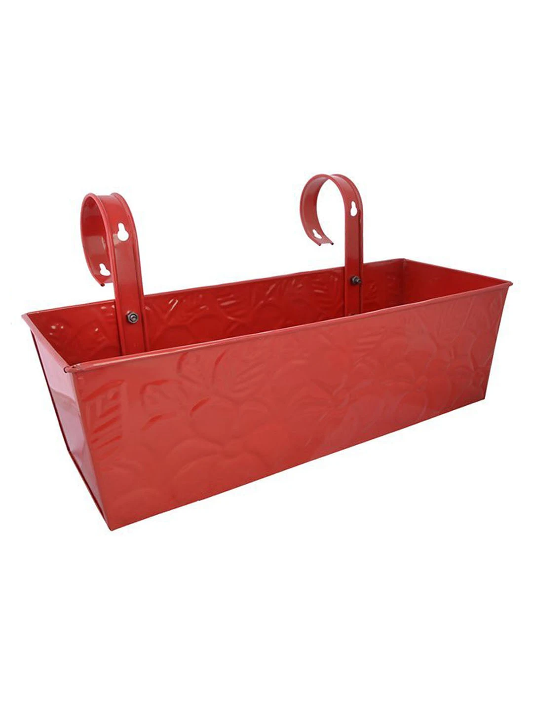 Embossed Rectangular Pot Red 3 Embossed Rectangular Pot Red - Image 3
