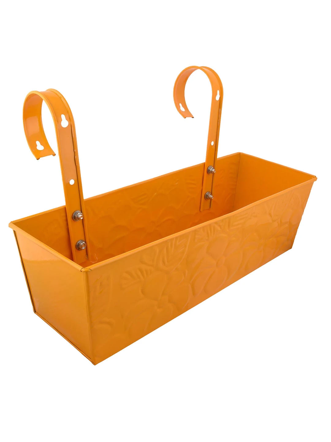 Embossed Rectangular Pot Yellow 3 Embossed Rectangular Pot Yellow - Image 3