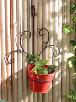 Wall Mounted Red Planter