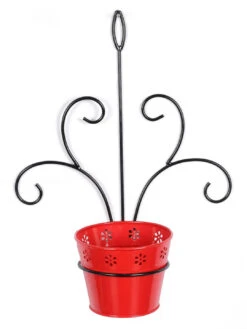 Wall Mounted Red Planter -EcoHaven Shop GG WMR 3
