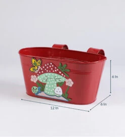 Set Of Five Railing Mushroom Tubs -EcoHaven Shop SET12INMUSH 3