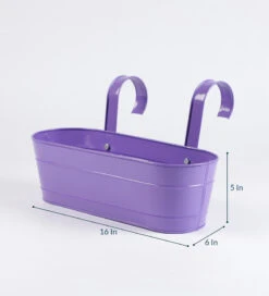 Set Of Five 16'' Oval Railing Planters 5 Set Of Five 16'' Oval Railing Planters -EcoHaven Shop SET16INOVL 3