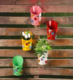 Set Of Five Half Moon Pots