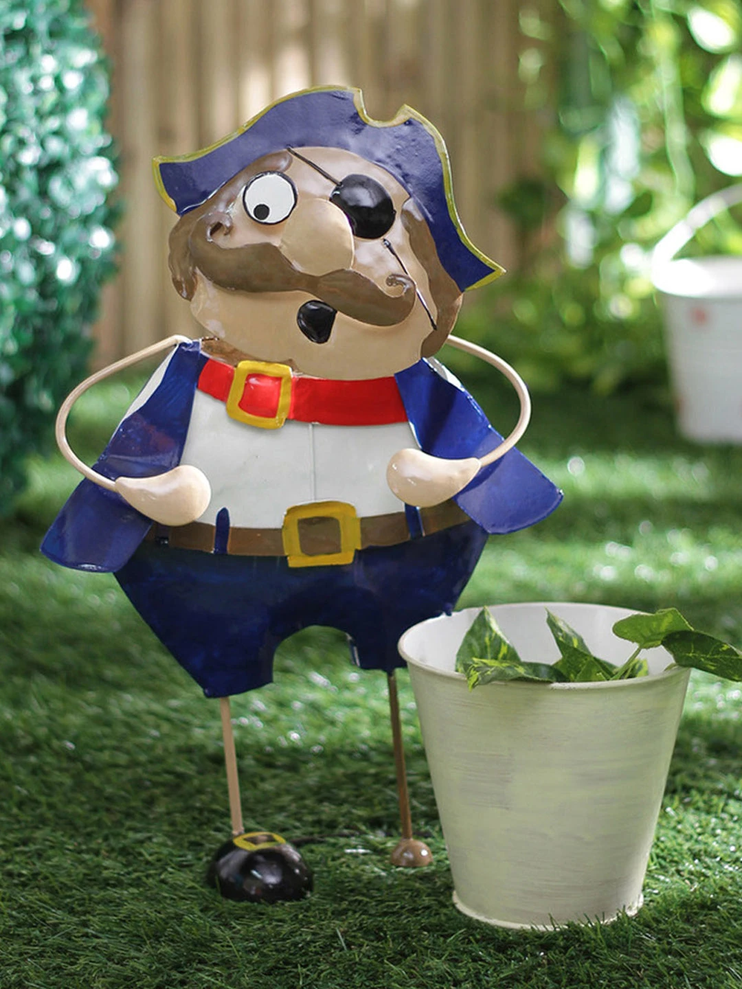 Fat Blue Pirate Planter 1 Fat Blue Pirate Planter