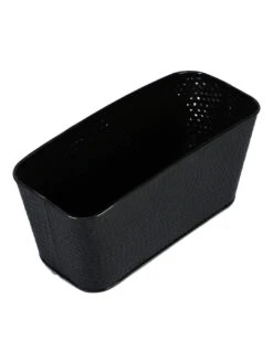 Set Of Two 12'' Embossed Pot Black & White -EcoHaven Shop black white metal embossed planters by green girgit set of 2 black white metal embossed plante n1mbwh