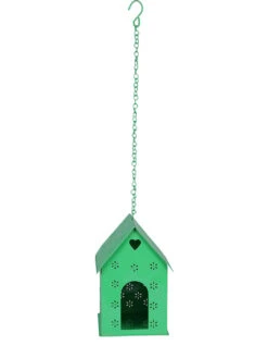 Hut Shape Bird House Green 5 Hut Shape Bird House Green -EcoHaven Shop green metal hut shape green bird house by green girgit green metal hut shape green bird house by gre iurrji 2