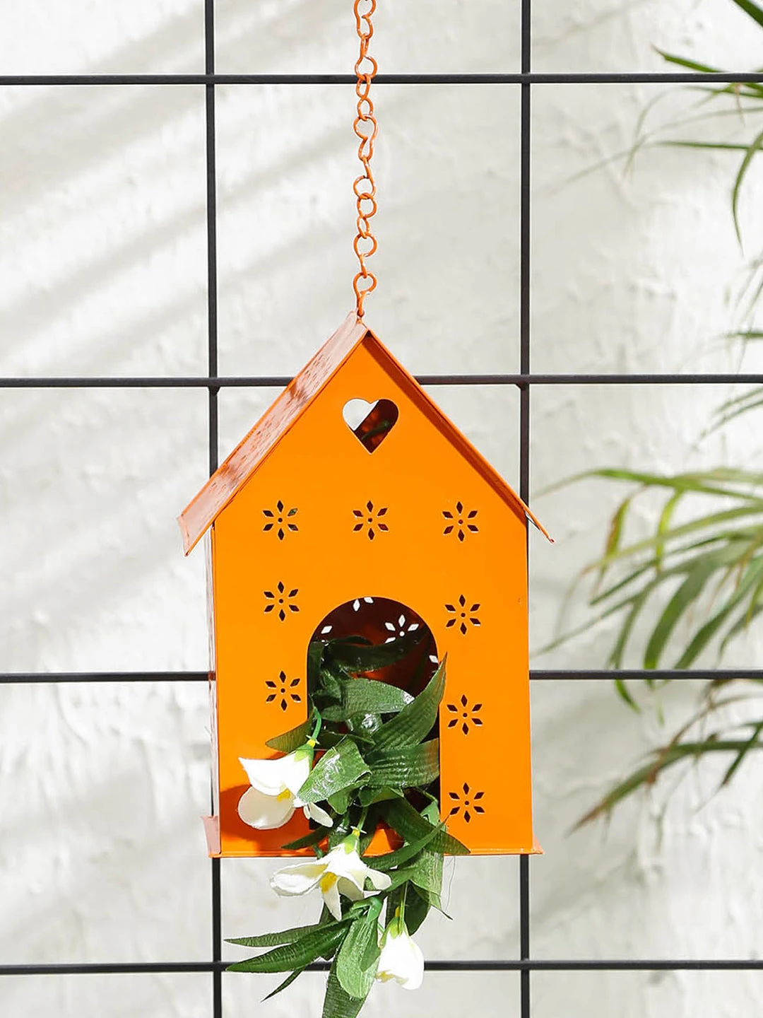 Hut Shape Bird House Orange 1 Hut Shape Bird House Orange