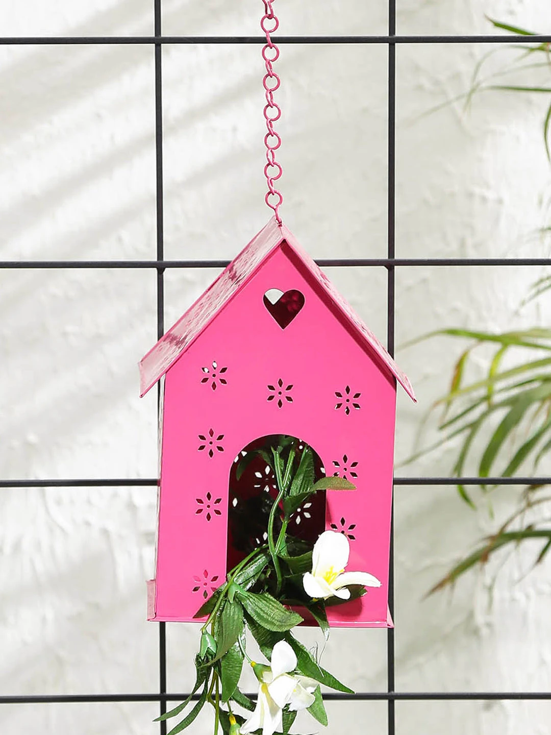Hut Shape Bird House Pink 1 Hut Shape Bird House Pink