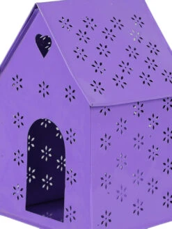 Hut Shape Bird House Purple 5 Hut Shape Bird House Purple -EcoHaven Shop purple metal hut shape green bird house by green girgit purple metal hut shape green bird house by g fudbaz