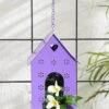 Hut Shape Bird House Purple