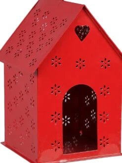 Hut Shape Bird House Red -EcoHaven Shop red metal hut shape green bird house by green girgit red metal hut shape green bird house by green g 6diuve