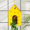 Hut Shape Bird House Yellow