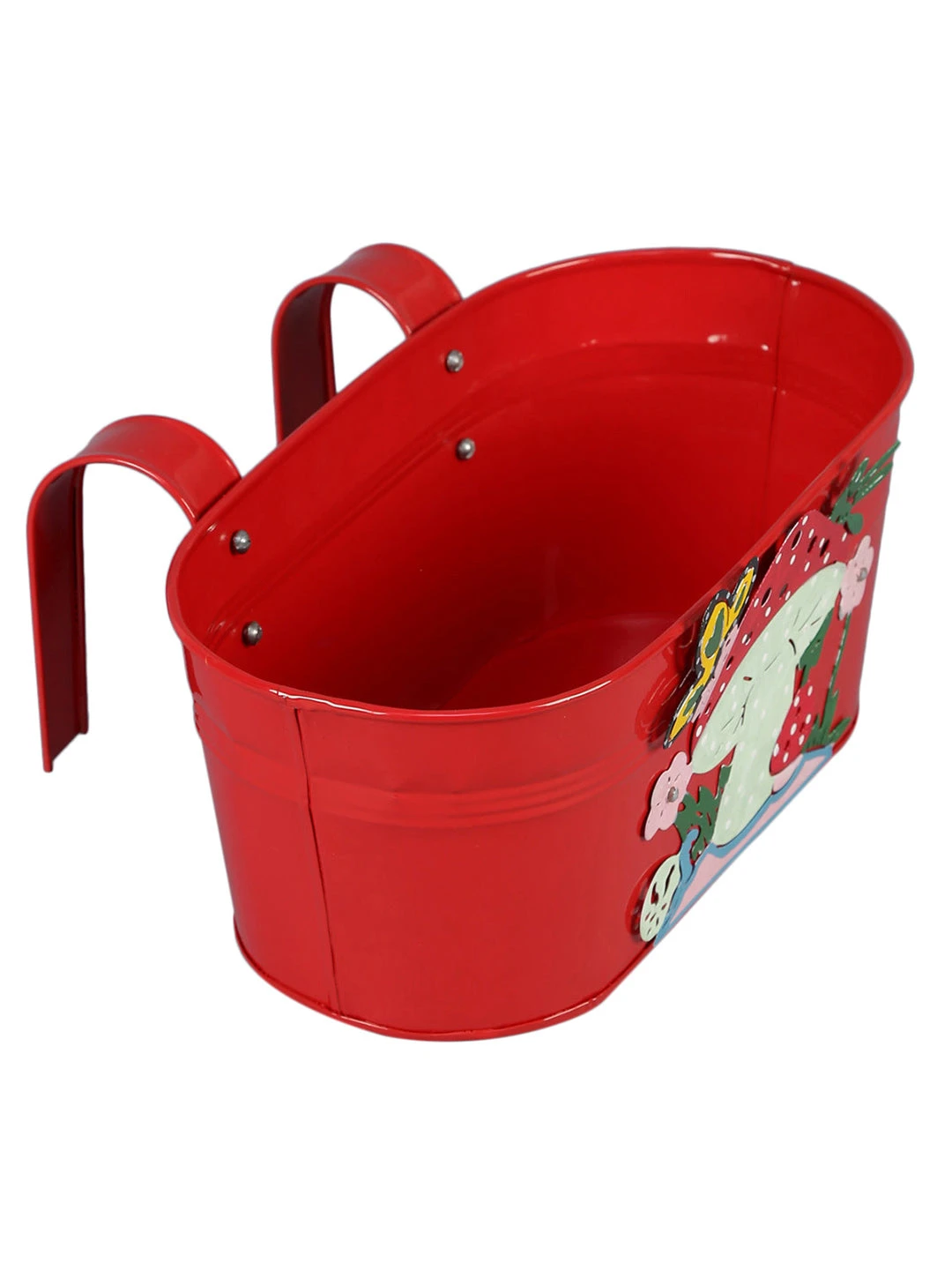 Set Of Two Mushroom Tub Yellow & Red 2 Set Of Two Mushroom Tub Yellow & Red - Image 2